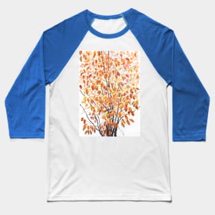 orange and yellow autumn cherry tree Baseball T-Shirt